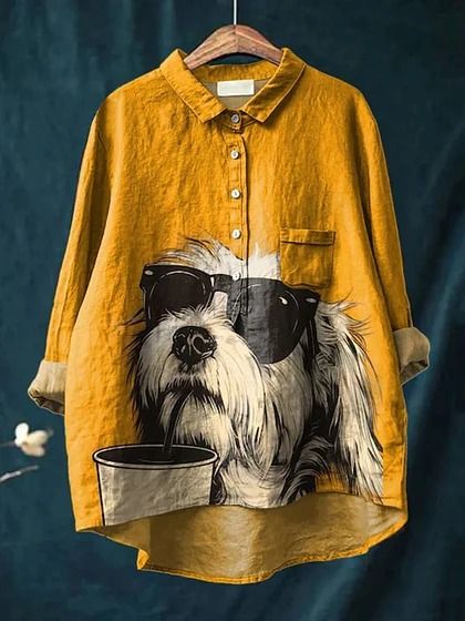 IRIS™ - Dog Art Shirt - Beaumonts Closet Toronto