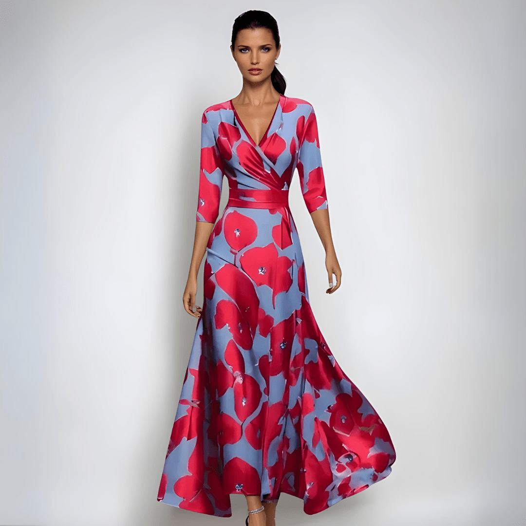 JOCELYN™ - Sophisticated Floral Dress - Beaumonts Closet Toronto