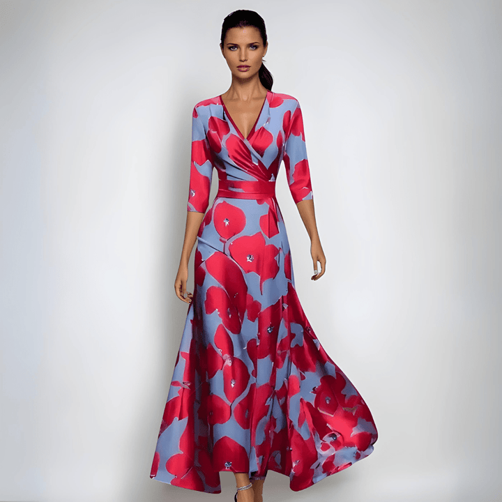 JOCELYN™ - Sophisticated Floral Dress - Beaumonts Closet Toronto