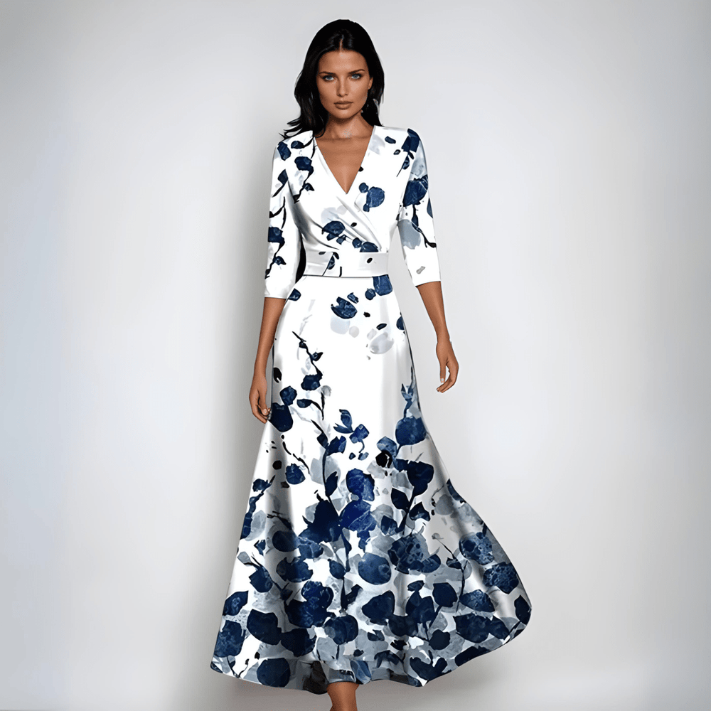 JOCELYN™ - Sophisticated Floral Dress - Beaumonts Closet Toronto
