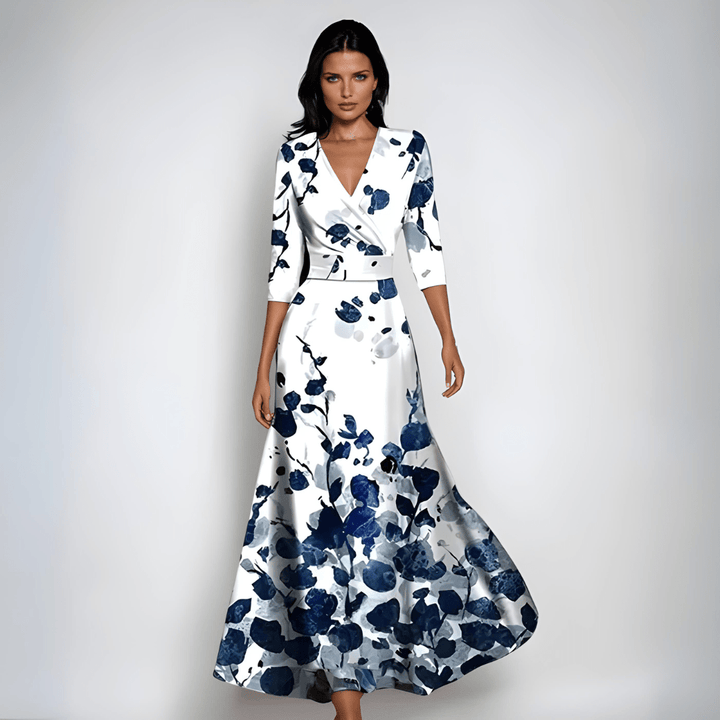 JOCELYN™ - Sophisticated Floral Dress - Beaumonts Closet Toronto