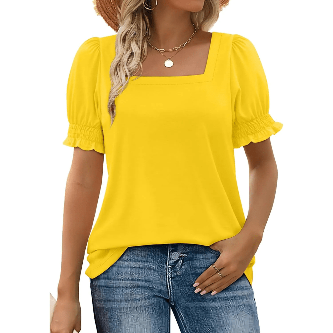 JOSEPHINE™ - Lightweight Ruffle Sleeve Summer Essential - Beaumonts Closet Toronto