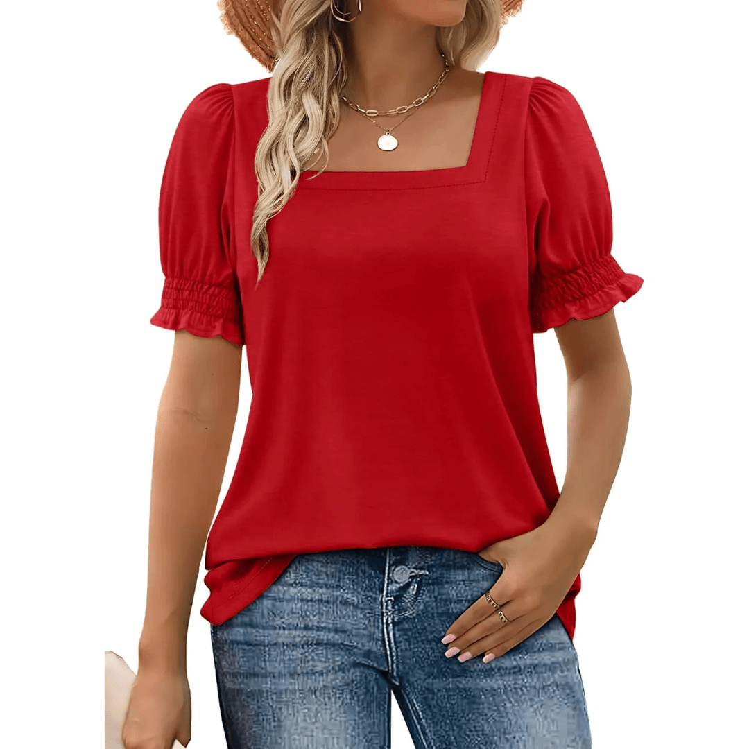 JOSEPHINE™ - Lightweight Ruffle Sleeve Summer Essential - Beaumonts Closet Toronto
