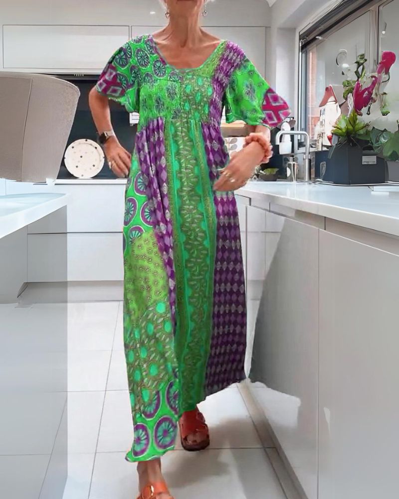 KIMI™ - Free Spirit Flowy Maxi Dress - Beaumonts Closet Toronto