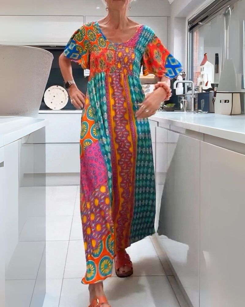 KIMI™ - Free Spirit Flowy Maxi Dress - Beaumonts Closet Toronto