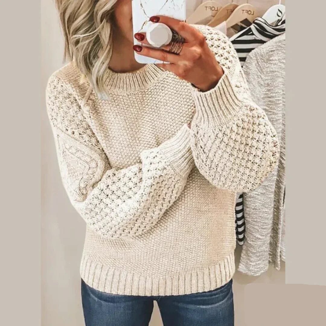 Kirti - Classic Wool Sweater Beaumonts Closet Toronto Beige S 