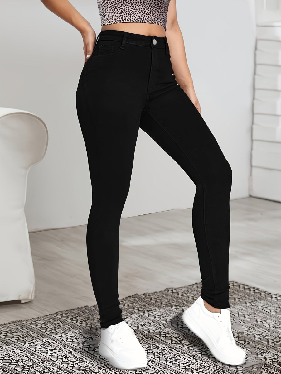 LISETTE™ - Sleek High - Waist Skinny Jeans - Beaumonts Closet Toronto