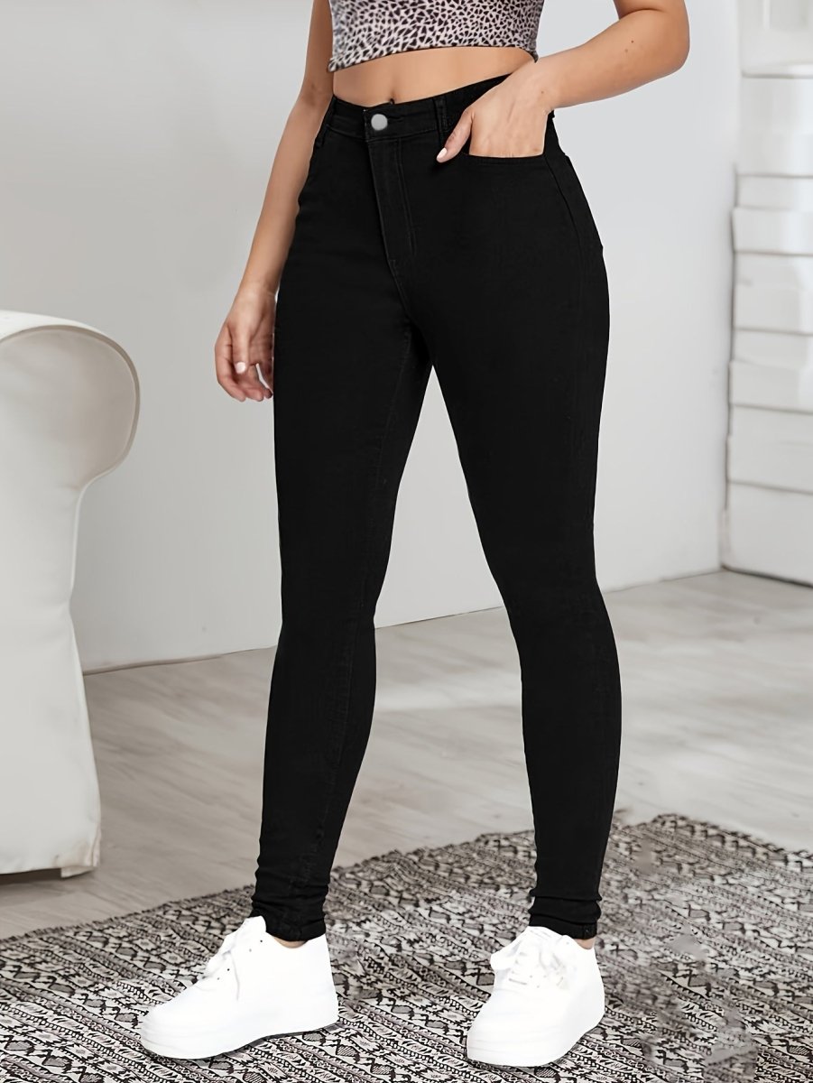 LISETTE™ - Sleek High - Waist Skinny Jeans - Beaumonts Closet Toronto