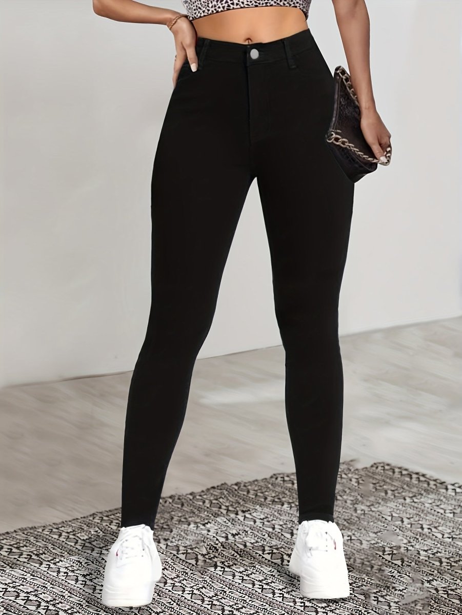 LISETTE™ - Sleek High - Waist Skinny Jeans - Beaumonts Closet Toronto