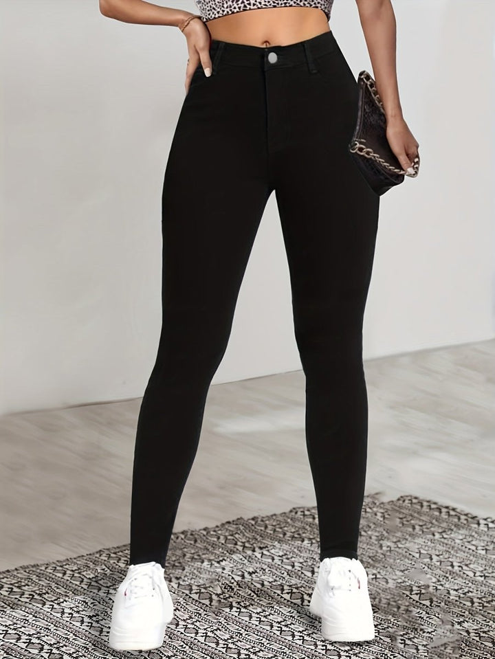 LISETTE™ - Sleek High - Waist Skinny Jeans - Beaumonts Closet Toronto