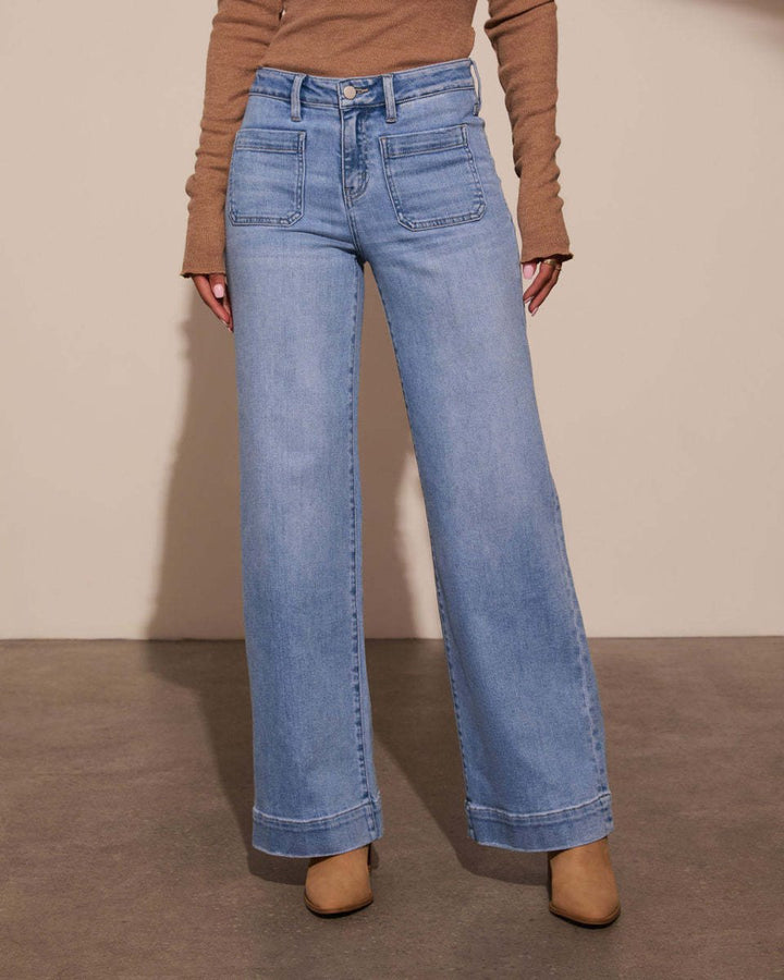 LOVIA™ – Classic Retro Slim Fit High Waist Jeans - Beaumonts Closet Toronto