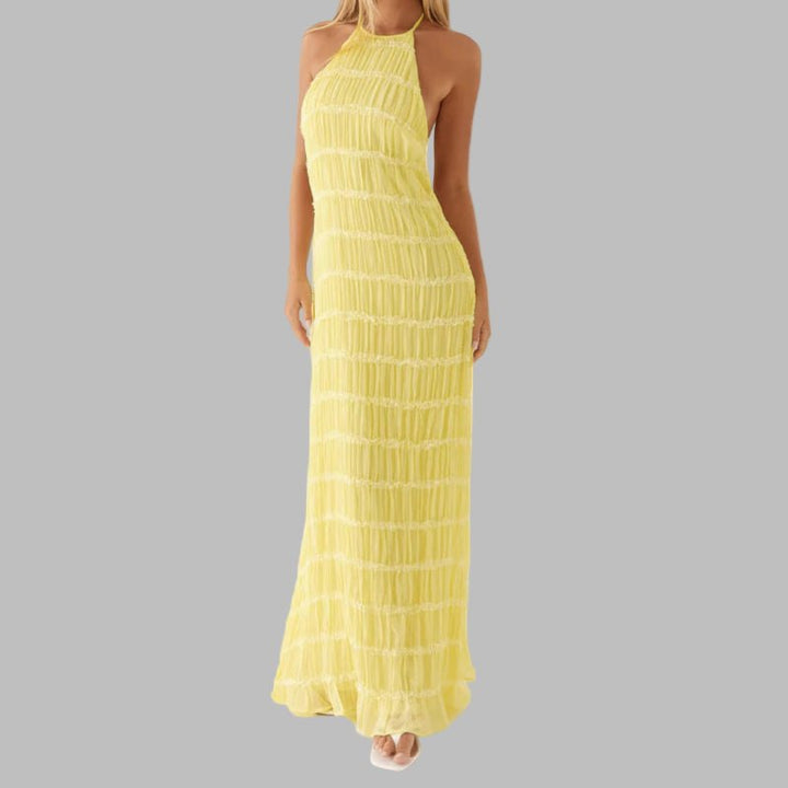 LUNET™ - Elegant Sleeveless Backless Bodycon Maxi Dress - Beaumonts Closet Toronto