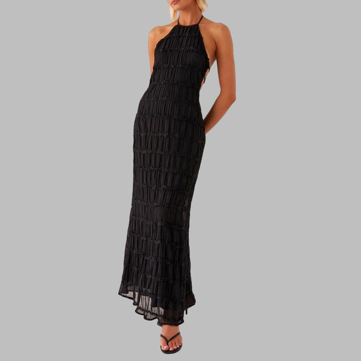 LUNET™ - Elegant Sleeveless Backless Bodycon Maxi Dress - Beaumonts Closet Toronto