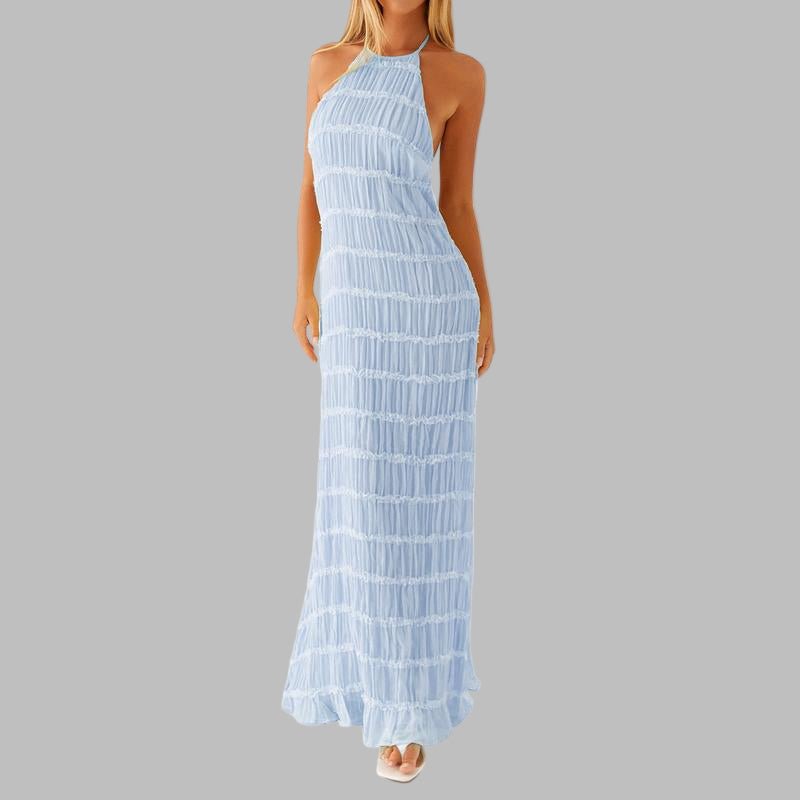 LUNET™ - Elegant Sleeveless Backless Bodycon Maxi Dress - Beaumonts Closet Toronto
