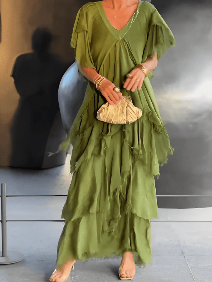 LYNETTE™ - Elegant Flowing Long Dress - Beaumonts Closet Toronto