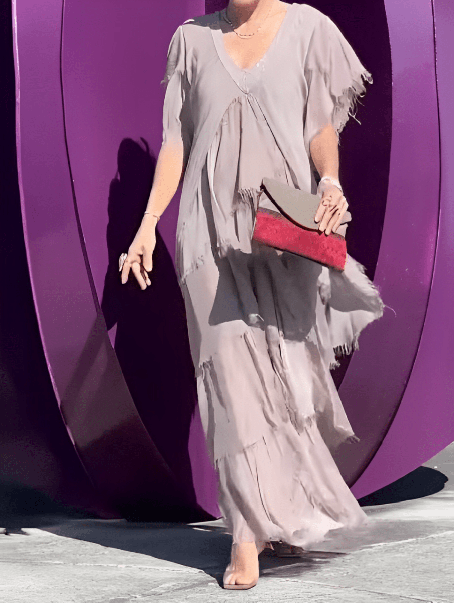 LYNETTE™ - Elegant Flowing Long Dress - Beaumonts Closet Toronto