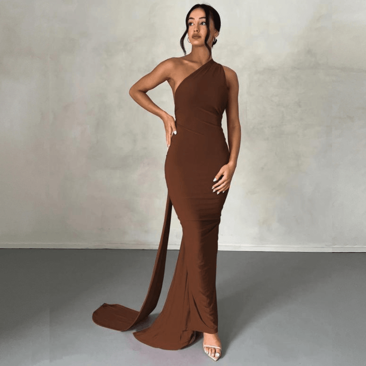 MARGOT™ - Elegant Sleeveless Evening Halter Bodycon Dress - Beaumonts Closet Toronto