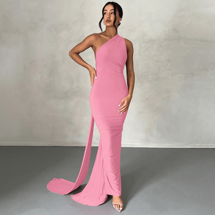 MARGOT™ - Elegant Sleeveless Evening Halter Bodycon Dress - Beaumonts Closet Toronto