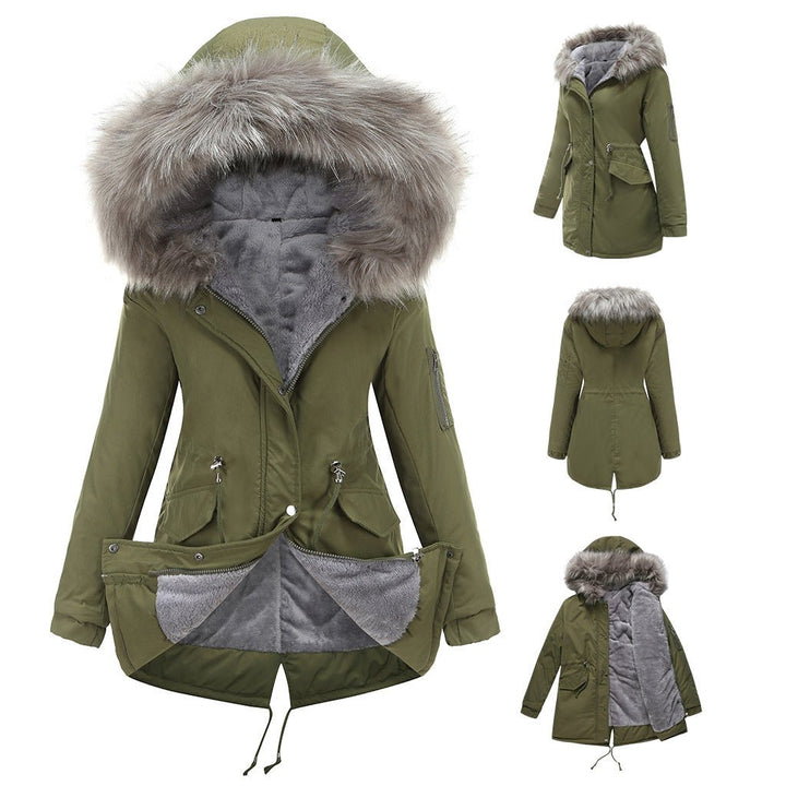 MARINA™ | Warm Velvet - Trimmed Parka - Beaumonts Closet Toronto