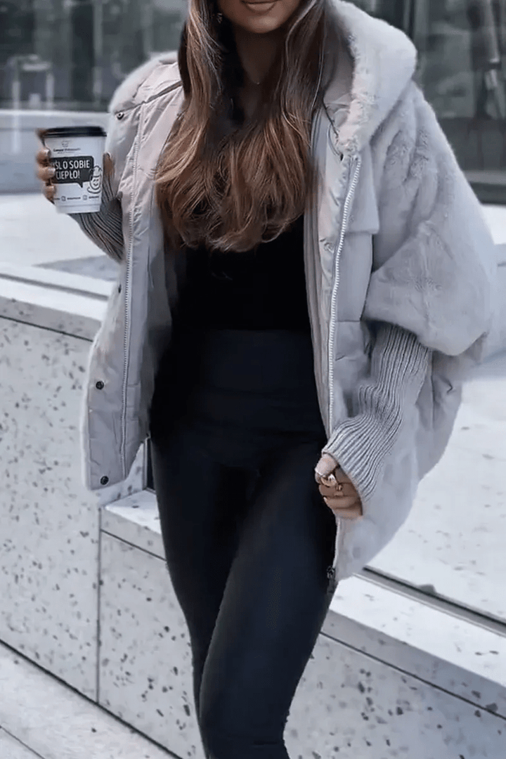 MARISA™ - Plush Comfort Hooded Jacket - Beaumonts Closet Toronto