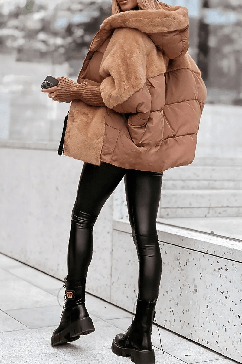 MARISA™ - Plush Comfort Hooded Jacket - Beaumonts Closet Toronto