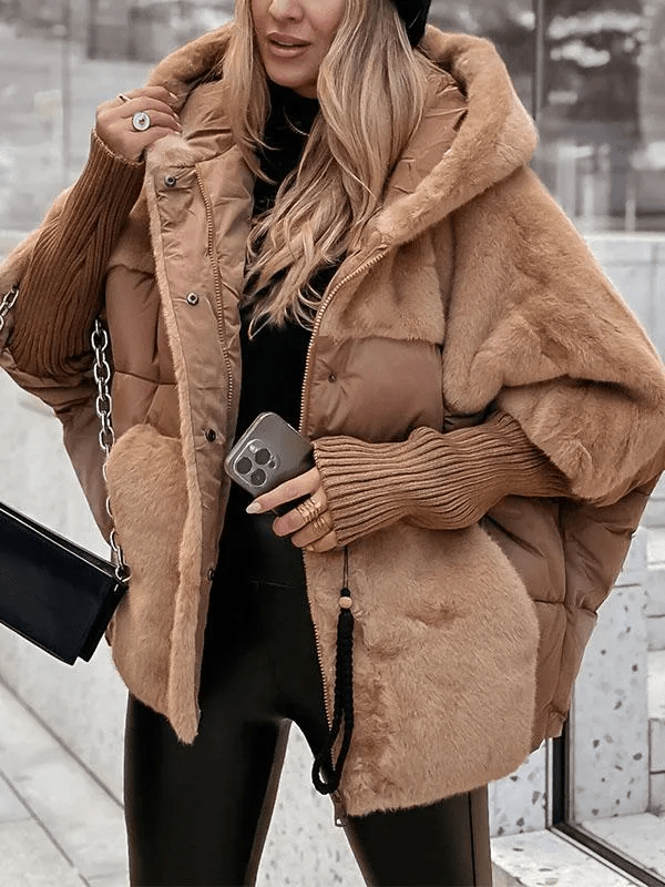 MARISA™ - Plush Comfort Hooded Jacket - Beaumonts Closet Toronto
