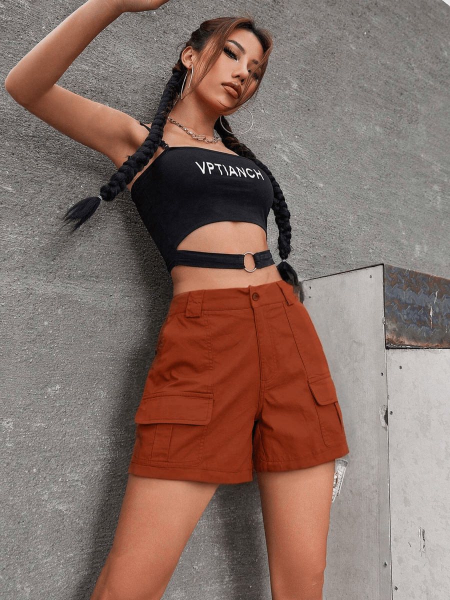 MARISOL™ - Comfy Cargo Shorts - Beaumonts Closet Toronto