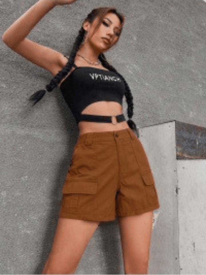 MARISOL™ - Comfy Cargo Shorts - Beaumonts Closet Toronto