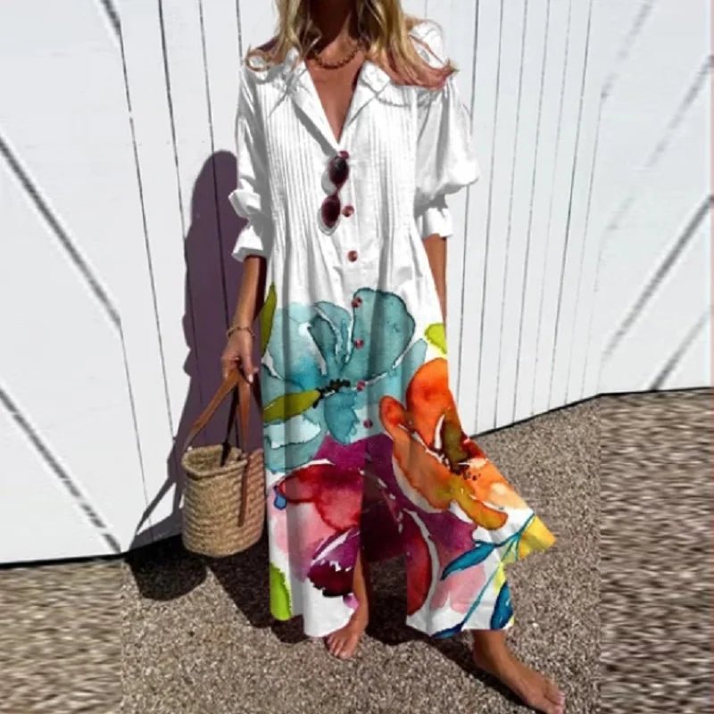 MELISSA™ - Chic Boho Maxi Dress - Beaumonts Closet Toronto