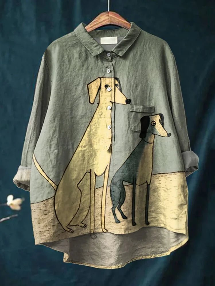MIKHA™ - Dog Art Shirt - Beaumonts Closet Toronto