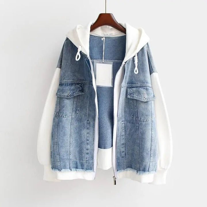 MIRA™ | Dual - Tone Denim Jacket - Beaumonts Closet Toronto