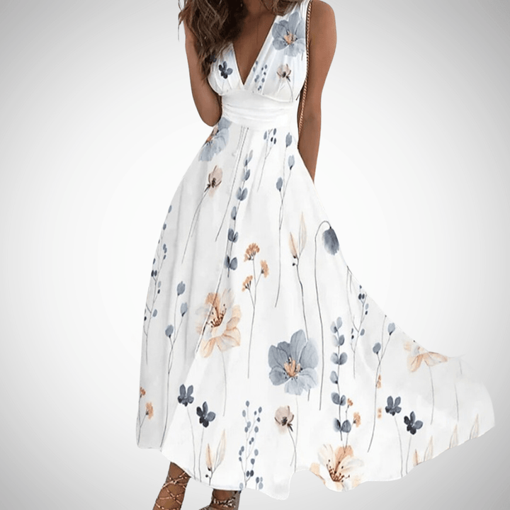 MIRIANNE™ - Timeless Floral Maxi Dress - Beaumonts Closet Toronto