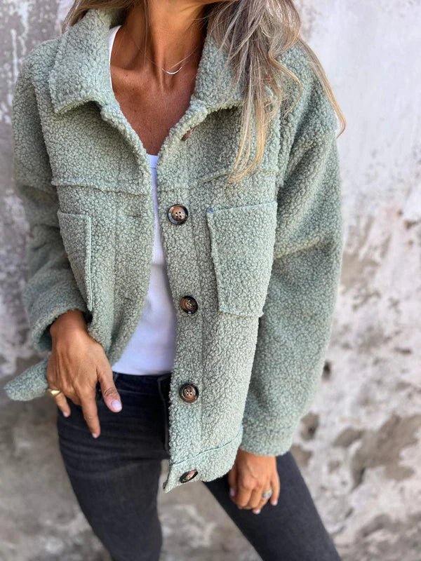 MOIRA™ - Relaxed Fit Fleece Jacket - Beaumonts Closet Toronto