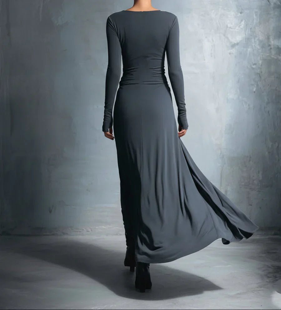 Naiara ❘ Maxi dress with side knot - Beaumonts Closet Toronto