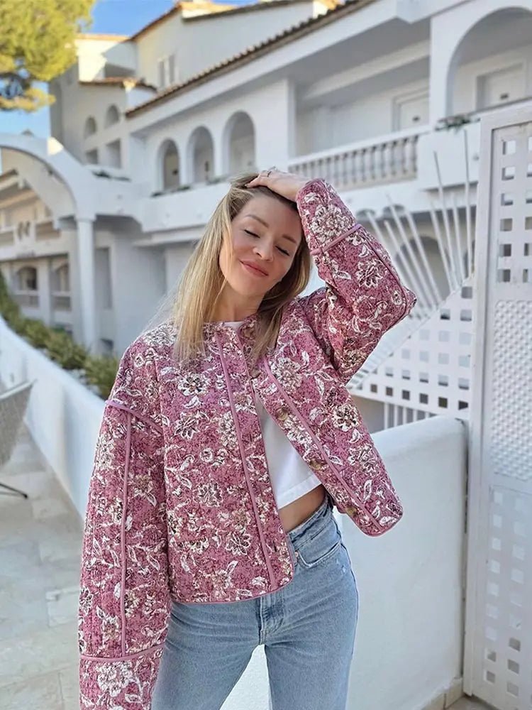 NICOLE™ - Trendy Printed Jacket - Beaumonts Closet Toronto