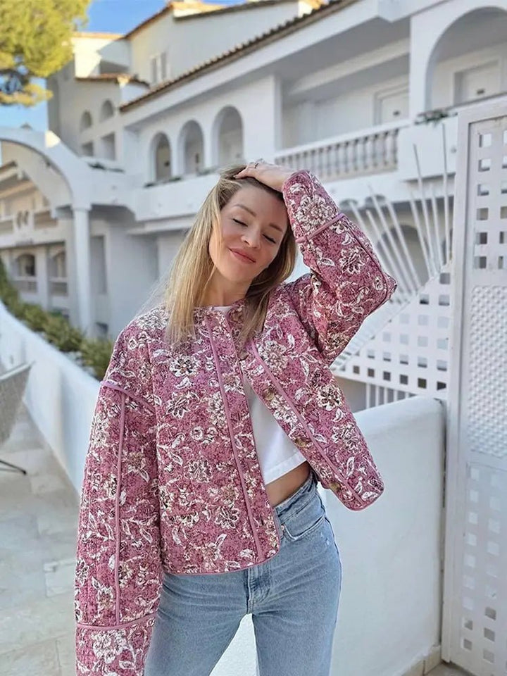 NICOLE™ - Trendy Printed Jacket - Beaumonts Closet Toronto