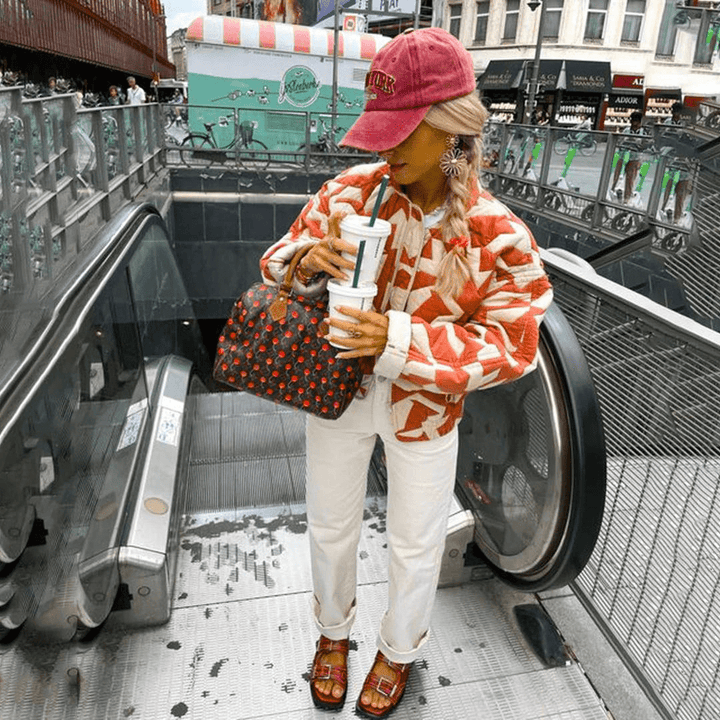NICOLE™ - Trendy Printed Jacket - Beaumonts Closet Toronto