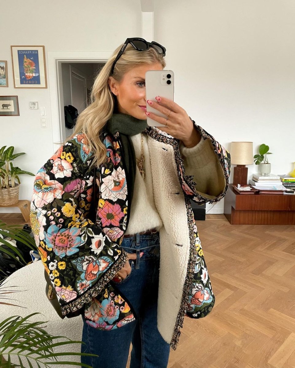 NICOLE™ - Trendy Printed Jacket - Beaumonts Closet Toronto