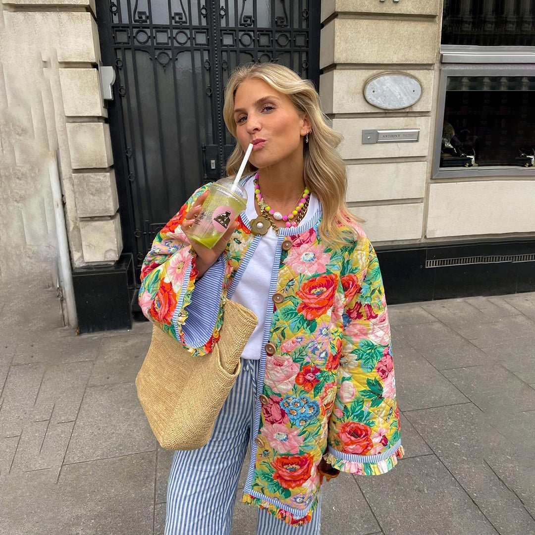NICOLE™ - Trendy Printed Jacket - Beaumonts Closet Toronto