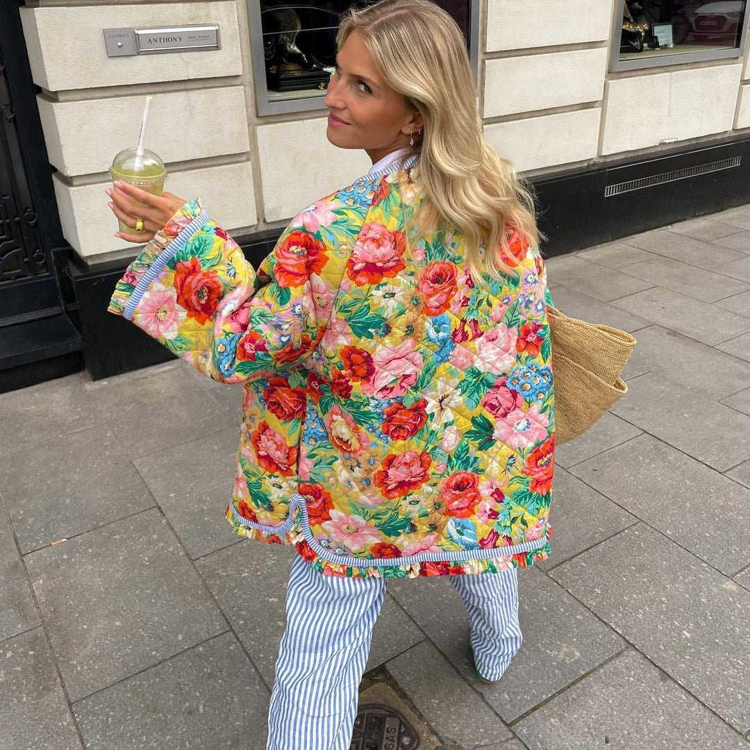 NICOLE™ - Trendy Printed Jacket - Beaumonts Closet Toronto