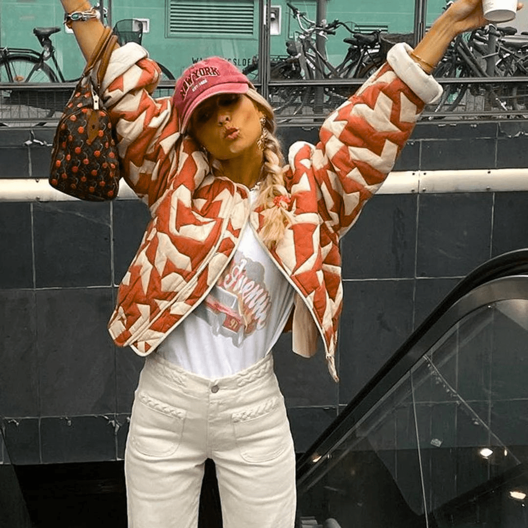 NICOLE™ - Trendy Printed Jacket - Beaumonts Closet Toronto