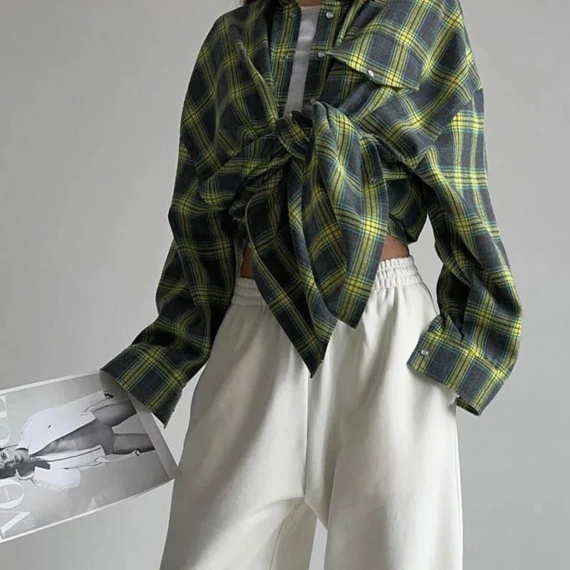 Norah | Casual Plain Flannel - Beaumonts Closet Toronto