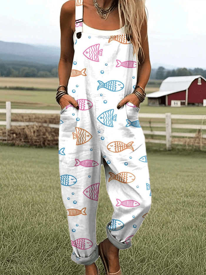 Ocean Whimsy Jumpsuit - Beaumonts Closet Toronto