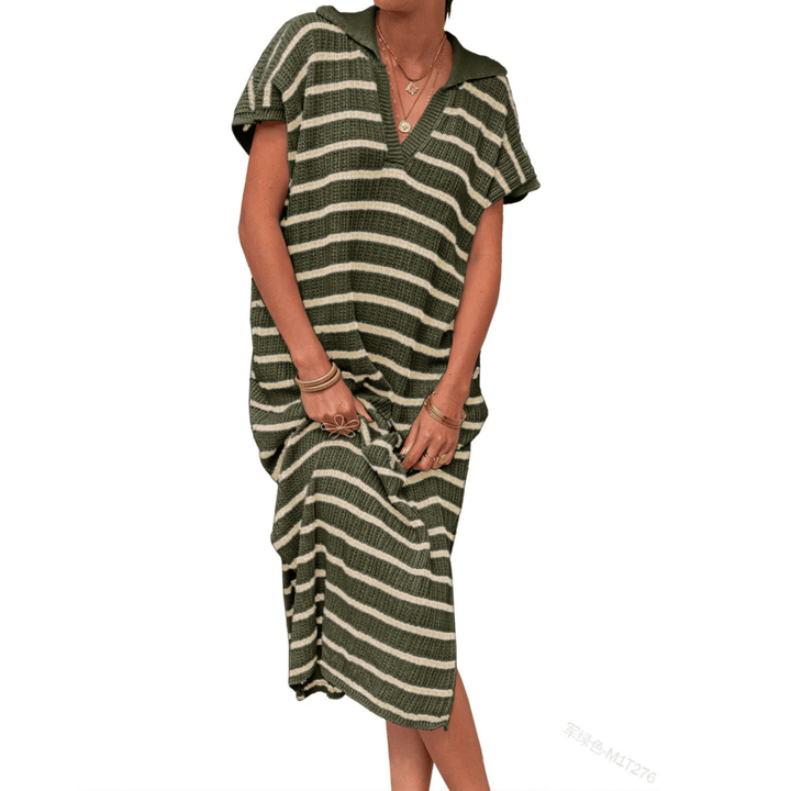 ODESSA™ - Summer Graceful Slit Loose Maxi Dress - Beaumonts Closet Toronto