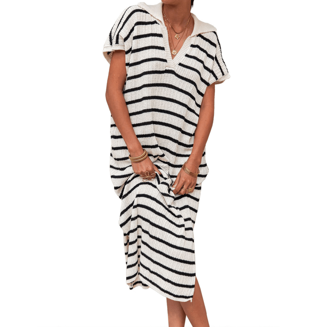 ODESSA™ - Summer Graceful Slit Loose Maxi Dress - Beaumonts Closet Toronto