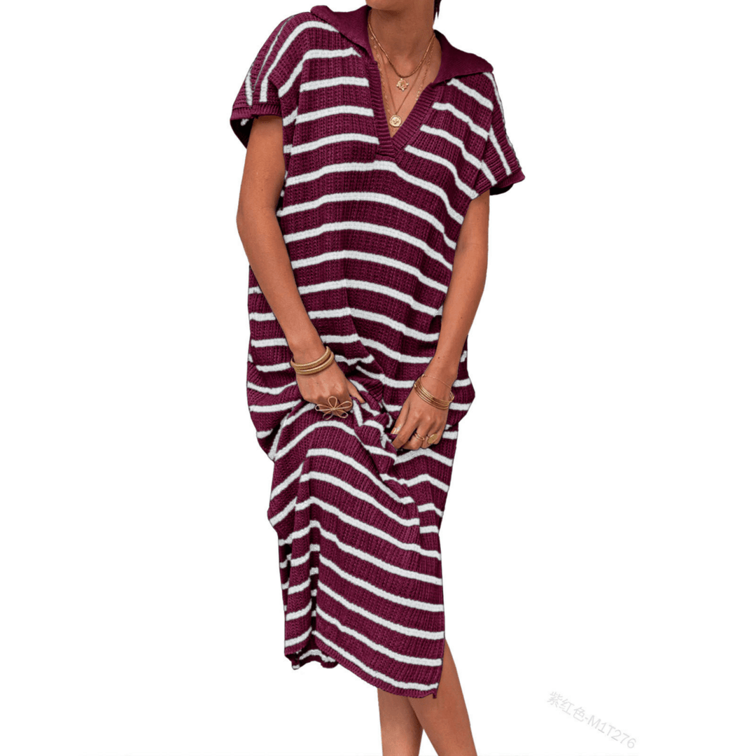 ODESSA™ - Summer Graceful Slit Loose Maxi Dress - Beaumonts Closet Toronto