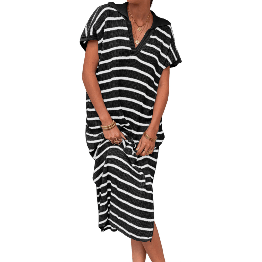 ODESSA™ - Summer Graceful Slit Loose Maxi Dress - Beaumonts Closet Toronto