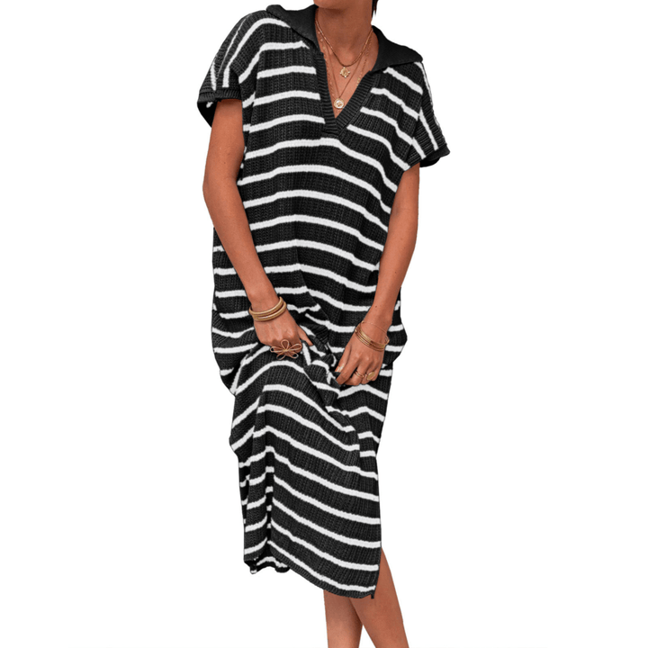 ODESSA™ - Summer Graceful Slit Loose Maxi Dress - Beaumonts Closet Toronto