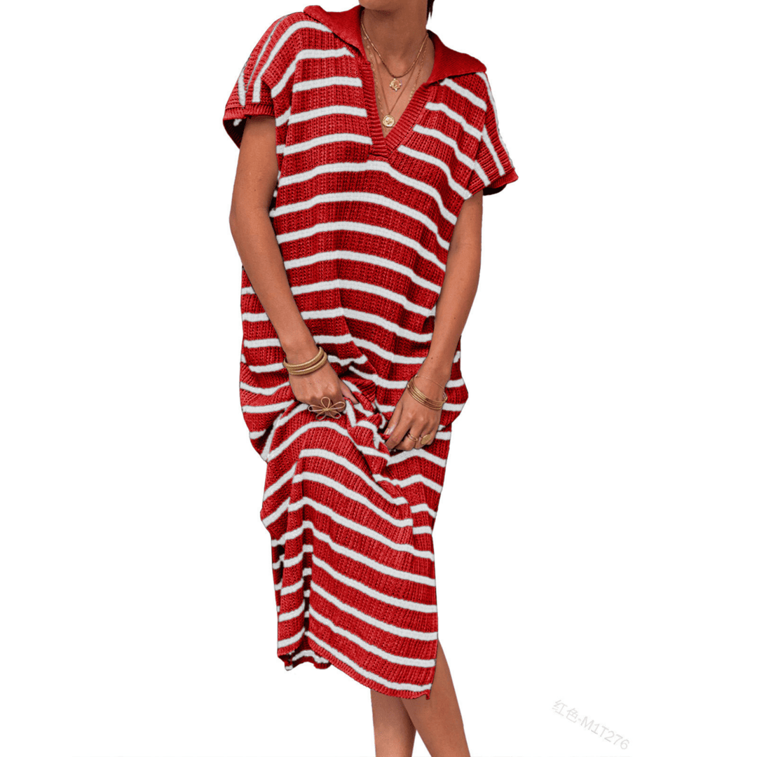 ODESSA™ - Summer Graceful Slit Loose Maxi Dress - Beaumonts Closet Toronto