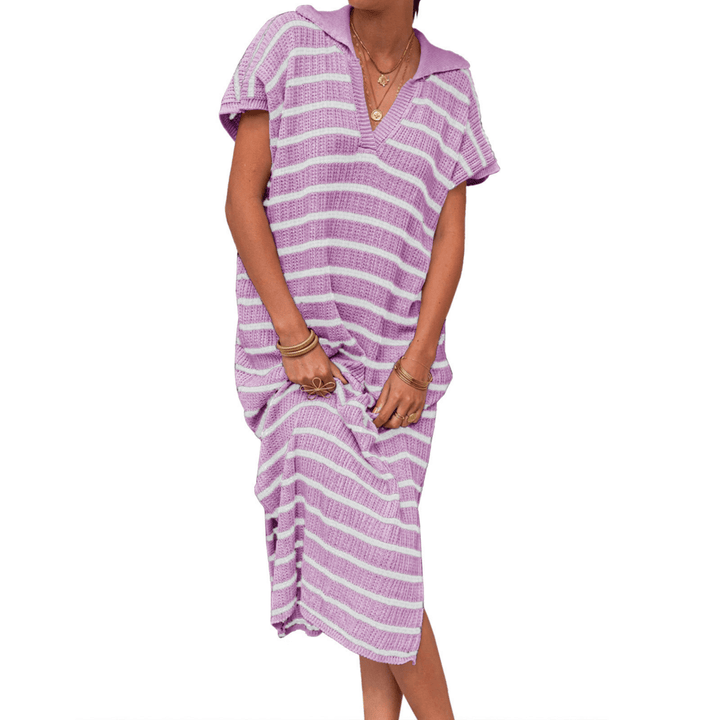 ODESSA™ - Summer Graceful Slit Loose Maxi Dress - Beaumonts Closet Toronto